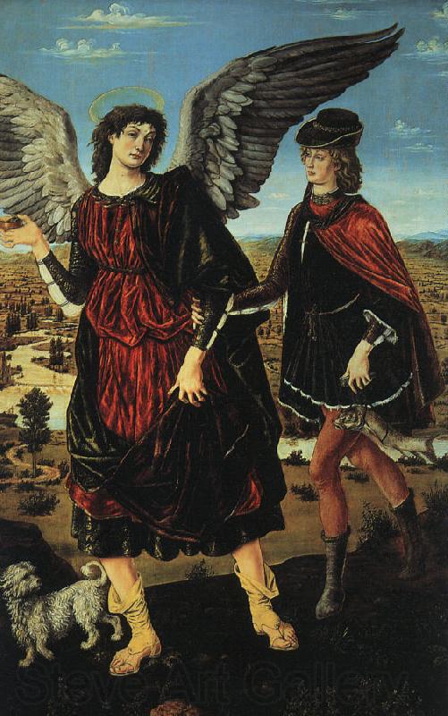 Antonio Pollaiuolo Tobias and the Angel Norge oil painting art